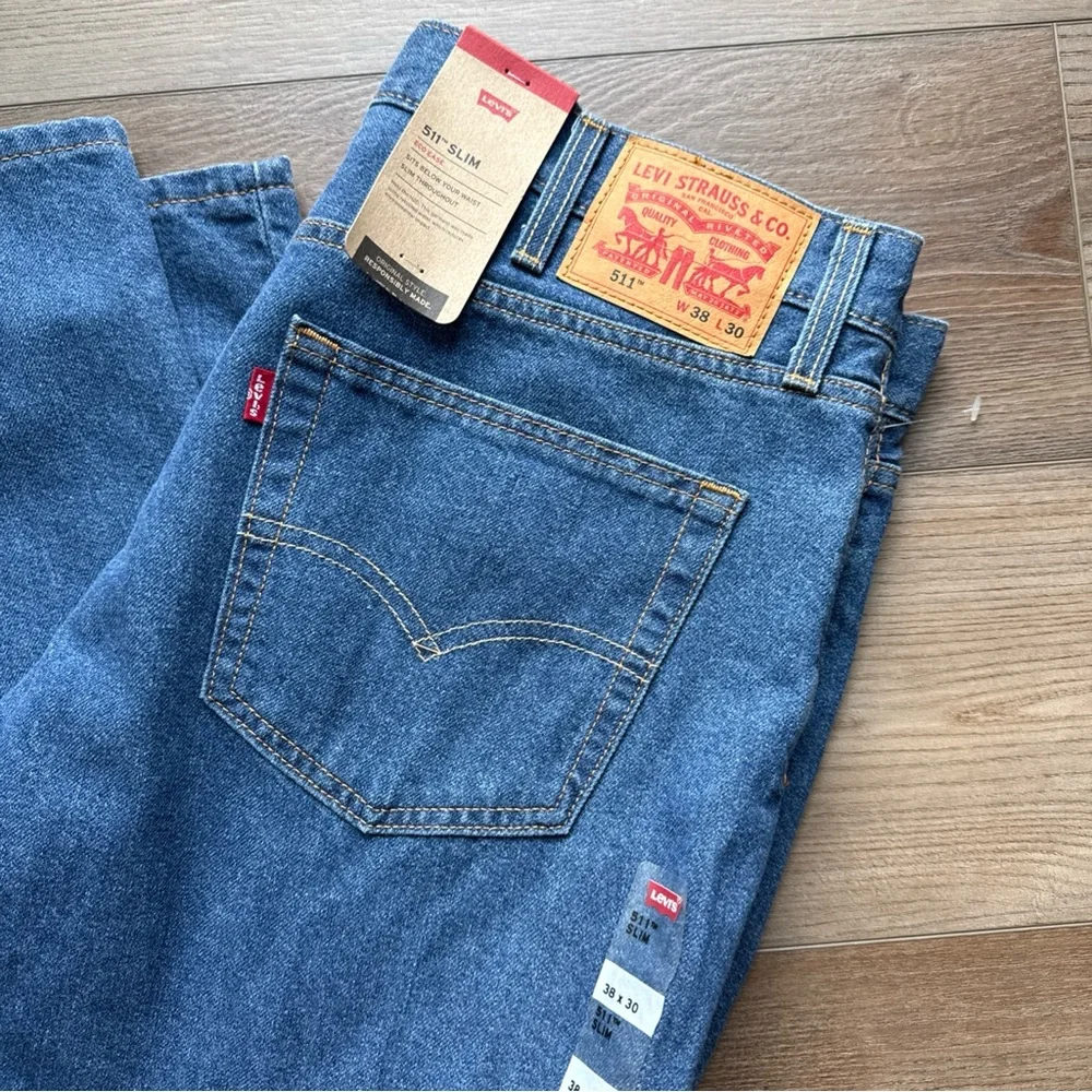 Levi's Men's 511 Slim Jeans in Blue W38 x L30 NWT